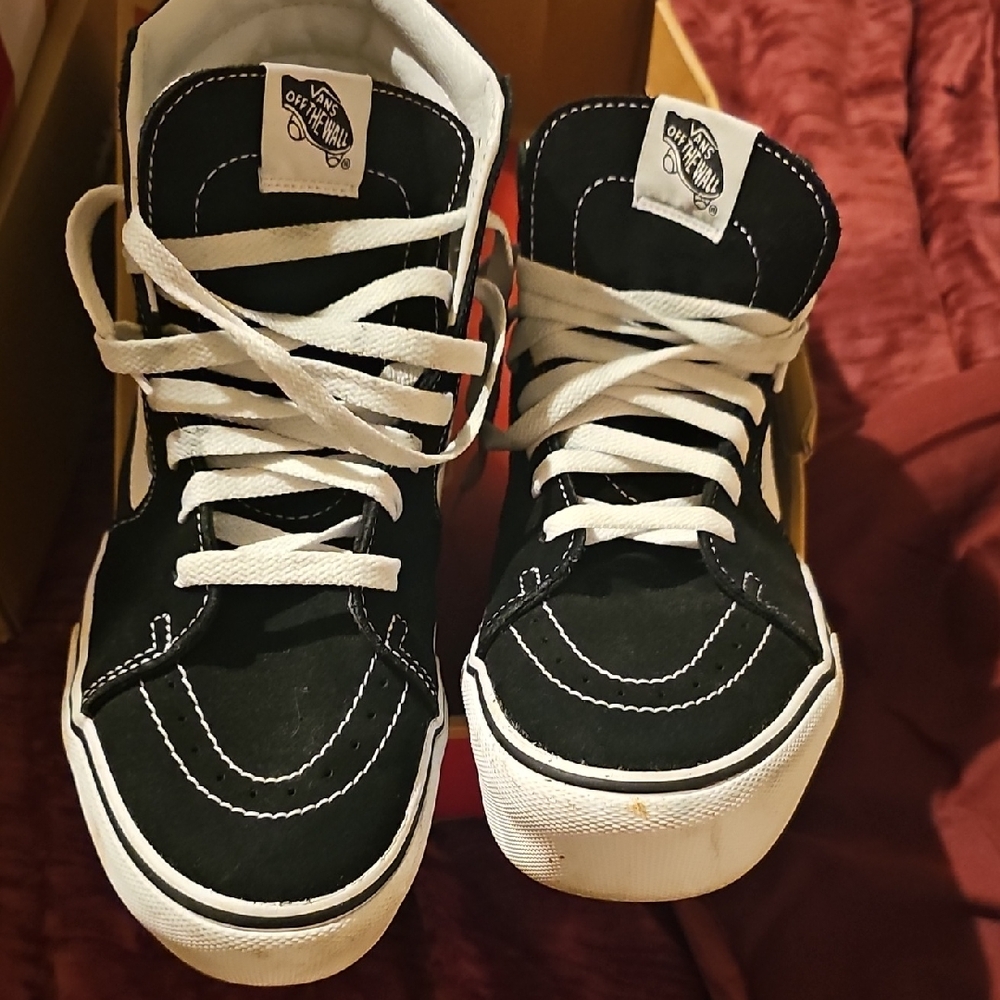 Vans Classic Black and White High-Tops Unisex